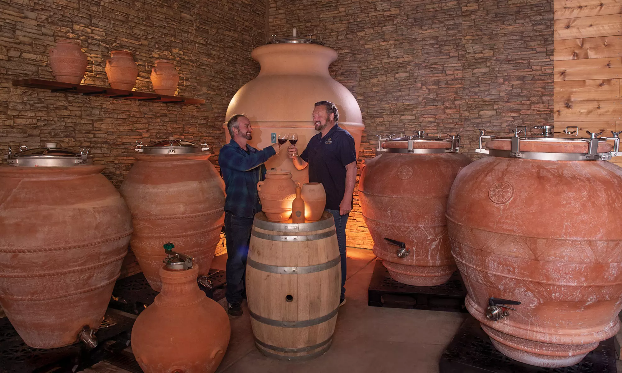 Uncover Winemaking Secrets: Behind the Scenes Wine Tour of our Amphorae Room for One or Two ( Up to 53% Off ) cover